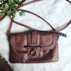 Chaps Leather Crossbody